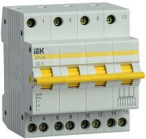 Выключатель-разъединитель трехпозиционный ВРТ-63 4P 32А | код MPR10-4-032 | IEK
